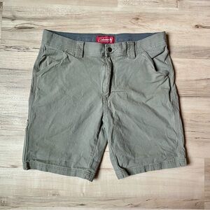 Coleman Men's Olive-Tone Flat Front Shorts